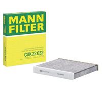 MANN-FILTER CUK 22 032 Filtro de aire de cabina - Filtro de Polen con Carbón activado - para Automóviles + Vehículos de transporte