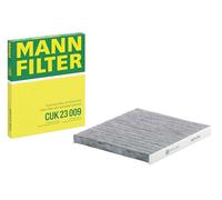 MANN-FILTER CUK 23 009 Filtro de aire de cabina - Filtro de Polen con Carbón activado - para Automóviles + Vehículos de transporte