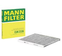 MANN-FILTER, CUK 2336 Filtro de aire de cabina, Carbón activo | Para Turismos, Filtración polvo y polen, Reducción de olores, Calidad original OE