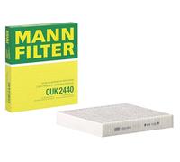MANN-FILTER Filtro de aire de cabina CUK 2440, polen con carbón activado, para automóviles