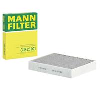MANN-FILTER CUK 25 001 Filtro de aire de cabina - Filtro de Polen con Carbón activado - para Automóviles + Vehículos de transporte