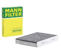 MANN-FILTER CUK 25 003 Filtro de aire de cabina - Filtro de Polen con Carbón activado - para Automóviles + Vehículos de transporte