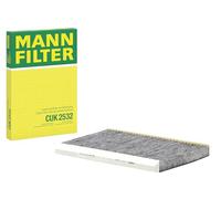 MANN-FILTER CUK 2532 Filtro de aire de cabina - Filtro de Polen con Carbón activado - para Automóviles + Vehículos de transporte