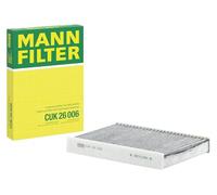 MANN-FILTER CUK 26 006 Filtro de aire de cabina - Filtro de Polen con Carbón activado - para Automóviles + Vehículos de transporte