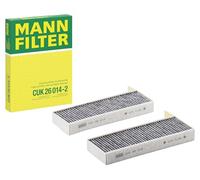 MANN-FILTER Filtro habitáculo CUK 26 014-2, filtro de polen con carbón activado, set de 2