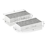 MANN-FILTER CUK 26 028-2 Filtro de habitáculo Filtro de carbón activado