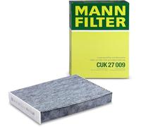 MANN-FILTER CUK 27 009 Filtro de aire de cabina - Filtro de Polen con Carbón activado - para Automóviles + Vehículos de transporte