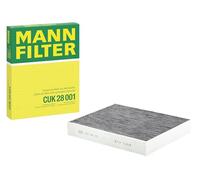 MANN-FILTER CUK 28 001 Filtro de aire de cabina - Filtro de Polen con Carbón activado - para Automóviles + Vehículos de transporte