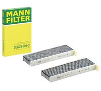 MANN-FILTER CUK 29 003-2 Filtro de aire de cabina - Filtro de Polen con Carbón activado - (set de 2) para Automóviles + Vehículos de transporte