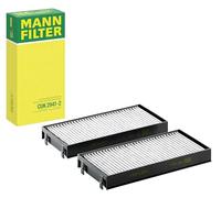 MANN-FILTER CUK 2941-2 Filtro de aire de cabina - Filtro de Polen con Carbón activado - (set de 2) para Automóviles + Vehículos de transporte