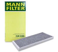 MANN-FILTER CUK 5366 Filtro de aire de cabina - Filtro de Polen con Carbón activado - para Automóviles + Vehículos de transporte