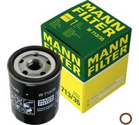 MANN-FILTER Filtro Aceite Con Junta para Smart Forfour 1.5 CDI Mitsubishi COLT