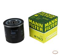 MANN-FILTER Filtro de Aceite Con Junta para Alfa Romeo 33 1.4 I.E 1.7 16V 146
