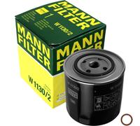 MANN-FILTER Filtro De Aceite Con Junta Para Audi 100 Avant 2.5 TDI A6