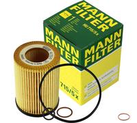 MANN-FILTER Filtro de Aceite Con Junta para BMW 7er 745i Izq. 735i 6er 645 Ci