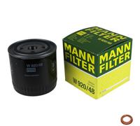 MANN-FILTER Filtro de Aceite Con Junta para Nissan NP300 Navara Camión/Chasis