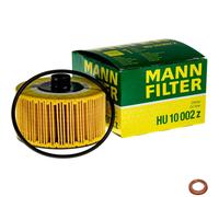MANN-FILTER Filtro De Aceite Con Junta Para Nissan Qashqai II 1.2 DiG-T Pulsar