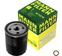 MANN-FILTER Filtro De Aceite Con Junta Para Opel Kadett E CC 1.6 D 1.7 Ascona C
