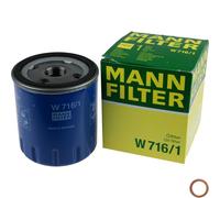 MANN-FILTER W 716/1 Filtro de aceite - Para automóviles