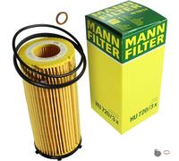 MANN-FILTER Filtro de Aceite Con Tapón Drenaje Aceite para BMW X5 xDrive30d