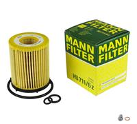 MANN-FILTER Filtro de Aceite Con Tapón Drenaje Aceite para Mercedes Benz