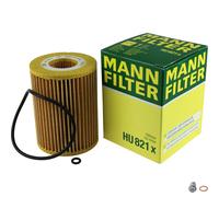 MANN-FILTER Filtro de Aceite Con Tapón Drenaje Aceite para Mercedes-Benz CDI