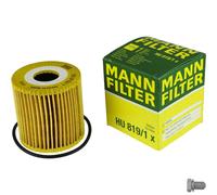 MANN-FILTER Filtro de Aceite Con Tapón Drenaje Aceite para Nissan Almera II 2.2