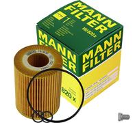 MANN-FILTER Filtro de Aceite Con Tapón Drenaje para Opel Astra H Caravan 1.7