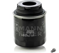 MANN-FILTER Filtro de Aceite Con Tapón Drenaje para VW Polo 1.2 TSI 1.4 Gti
