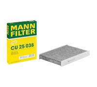 MANN-FILTER Filtro de habitáculo CUK 25 038 Filtro de carbón activado Altura: 30 Ancho: 181 Longitud: 248 Compatible con TOYOTA LAND CRUISER 150 KDJ15, GRJ15, LEXUS LS V XF50