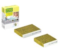 MANN-FILTER, FP 21 000-2 Filtro de aire de cabina, Biofuncional premium | Para Turismos, Filtración polvo y polen, Reducción de olores y gases, Calidad original OE