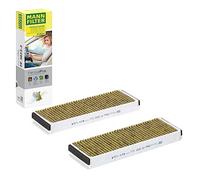 MANN-FILTER FP 3023-2 Filtro de aire de cabina - FreciousPlus Filtro de Polen Biofuncional - (set de 2) para Automóviles + Vehículos de transporte