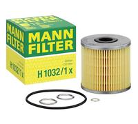 MANN-FILTER H 1032/1 x Filtro de aceite - para Automóviles + Vehículos de transporte