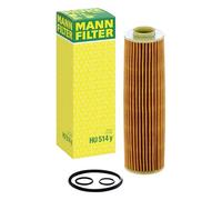 MANN-FILTER Filtro de aceite HU 514 y cartucho filtrante para MERCEDES Clase C/E/SLK