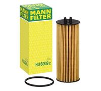 MANN-FILTER, HU 6009 z Filtro de aceite | Para automóviles, alto rendimiento de filtración, protección óptima del motor, junta de alta calidad, tecnología original OE