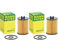 MANN-FILTER HU 612/1 x Filtro de aceite - para Automóviles + Vehículos de transporte (Paquete de 2)