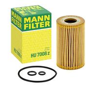 Mann Filter HU 7008 Z Original Filtro de Aceite, Set de filtro de aceite con junta/juego de juntas, Para automóviles