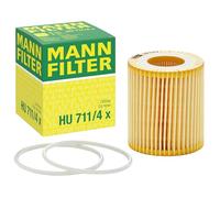 MANN-FILTER HU 711/4 x Filtro de aceite - para Automóviles + Vehículos de transporte