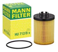 MANN-FILTER HU 712/8 x Filtro de aceite - para Automóviles + Vehículos de transporte