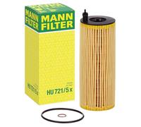 MANN-FILTER Filtro de aceite para BMW: SÃ©rie 3, SÃ©rie 5, SÃ©rie 1, X1, X3, X5, X6, SÃ©rie 7 & ALPINA: D3 (Ref: HU 721/5 x)