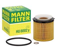 MANN-FILTER Filtro de aceite HU 8002 y para BMW X1, Serie 5, Serie 3, X3 y ALPINA B3