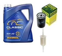 MANN-FILTER Inspección Set 5L MANNOL Classic 10W-40 Para VW Golf II 1.6 1.3