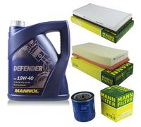 MANN-FILTER Inspección Set 5L MANNOL Defender 10W-40 Para Peugeot 406 1.8 16V
