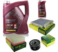 MANN-FILTER Inspección Set 6L MANNOL Energy Combi LL 5W-30 Para Nissan Note
