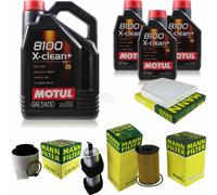 MANN-FILTER Inspección Set 8L Motul 5W-30 Para Audi A4 Allroad 3.0 TDI Quattro