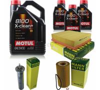 MANN-FILTER Inspección Set 8L Motul 5W-30 Para BMW 7er 740i iL 735i 5er 540i