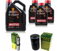 MANN-FILTER Inspección Set 8L Motul 8100 X-CLEAN+ 5W-30