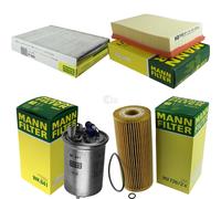 Mann-Filter Inspección Set Conjunto de Filtros para VW Caddy II Caja De 1.9 Sdi