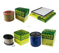 MANN-FILTER Inspección Set Filtersatz Para Citroën Berlingo Kasten 1.9 D 70
