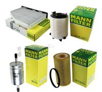 MANN-FILTER Inspección Set Juego Filtro para Audi A3 2.0 FSI VW Touran Golf V Dc